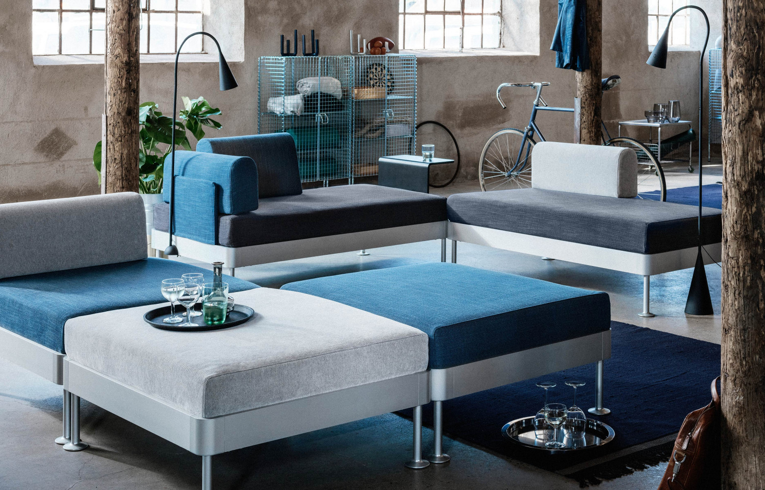 …mais aussi en poufs.