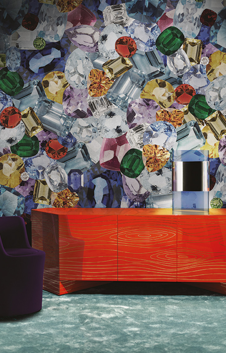 Papier peint Shine-on de Ferruccio Laviani (Londonart).