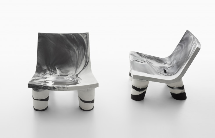 Fauteuil Low Lita de Paola Navone (Slide).