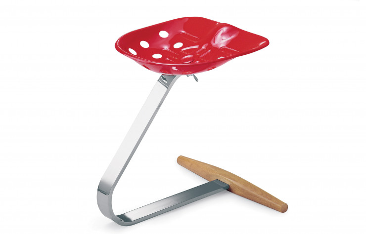 Tabouret Mezzadro d’Achille Castiglioni (1957, Zanotta).