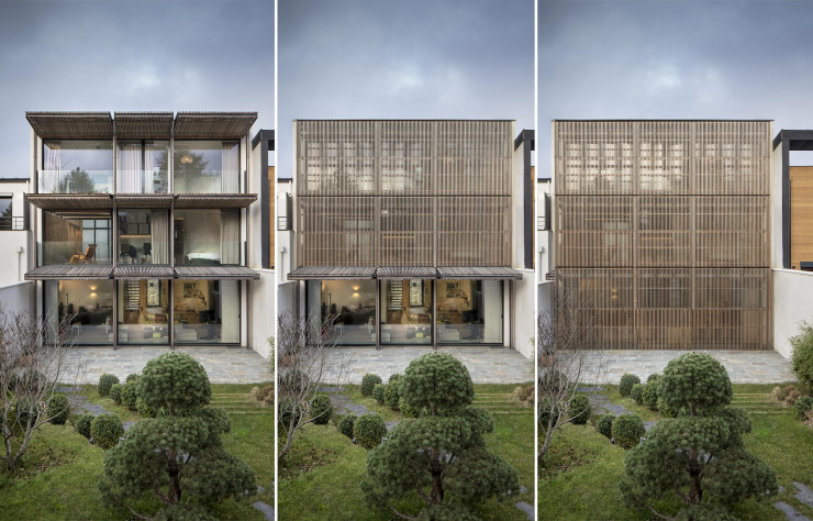 Maison à claire-voie de Devaux & Devaux Architectes, à Meudon (92), achevée en 2017.