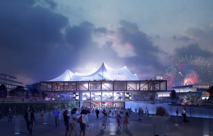 Le Cirque contemporain de Clément Blanchet Architecture.
