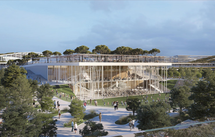 La salle de concerts de Hérault Arnod Architectes.