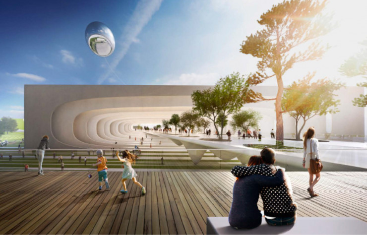 La grande halle contemporaine de Bjarke Ingels.