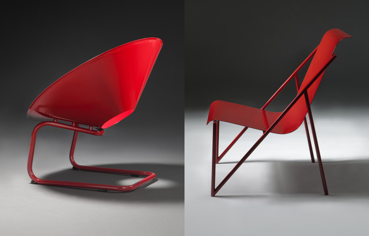 Fauteuils « Kaiku », de Sanni Rajapolvi, et « Kotva », de Johanna Ekman.
