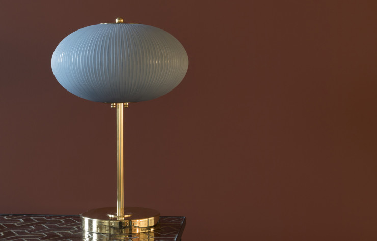Lampe de table « China 07 », en version gris opale.