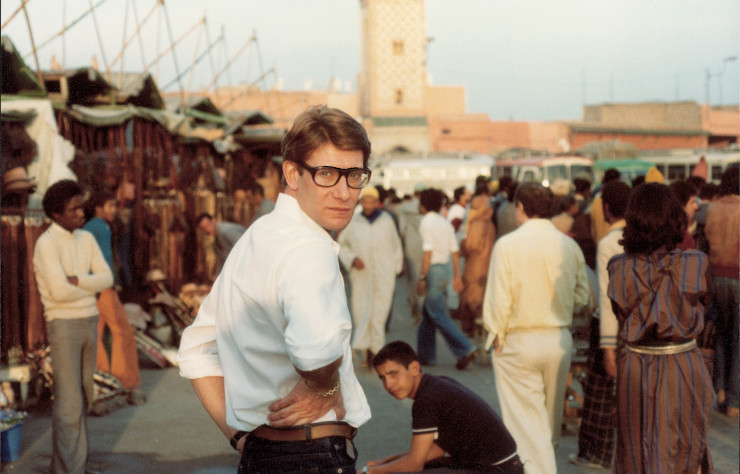 Yves Saint Laurent, place Jemaa El Fna à Marrakech.