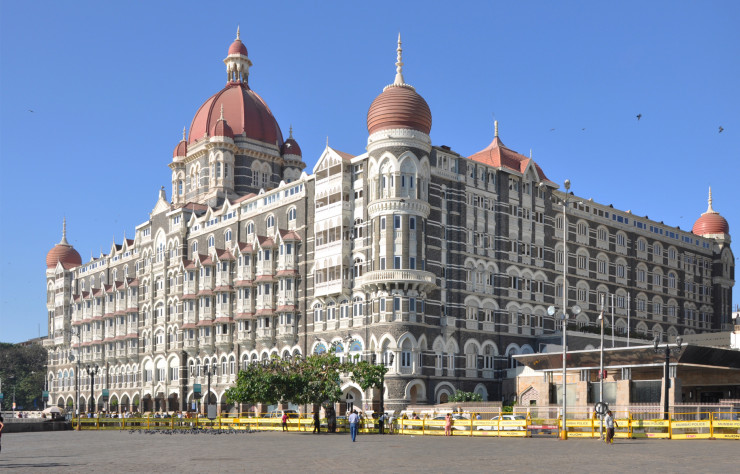 Le Taj Mahal Palace de Bombay, achevé en 1903.