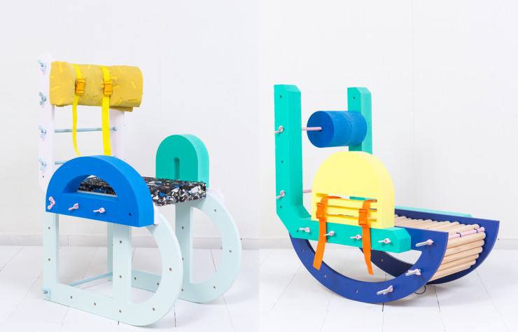 Les formes et les couleurs sont aussi ludiques que le processus d’assemblage.