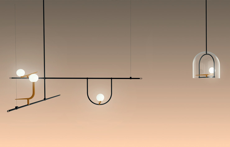 Les volatiles lumineux de la collection « Yanzi » de Neri & Hu, également architectes.