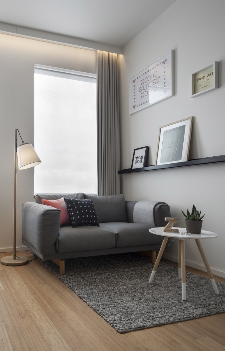 Le mobilier Muuto installe une ambiance cosy.