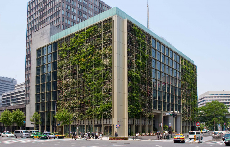 L’immeuble Pasona, rénové en 2010 par l’agence new-yorkaise Kono Designs.