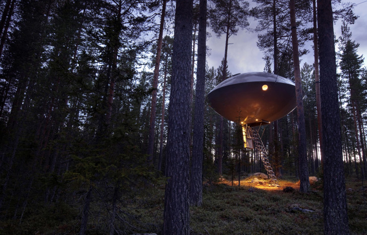 La chambre UFO des architectes d’Inredningsgruppen.