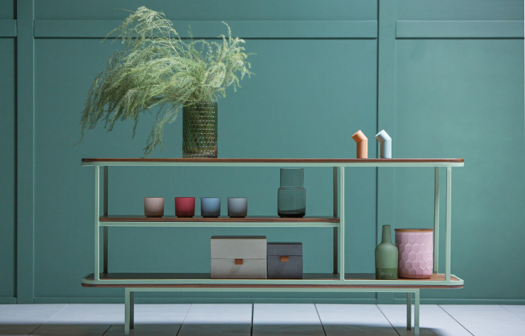 Buffet « Sideboard » d’AC/AL Studio, en teck et acier.