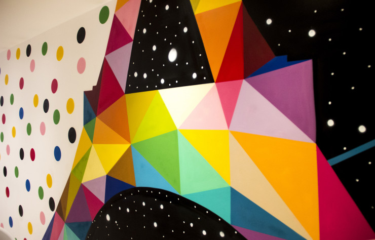 Les pois, un motif récurrent du travail d’Okuda.