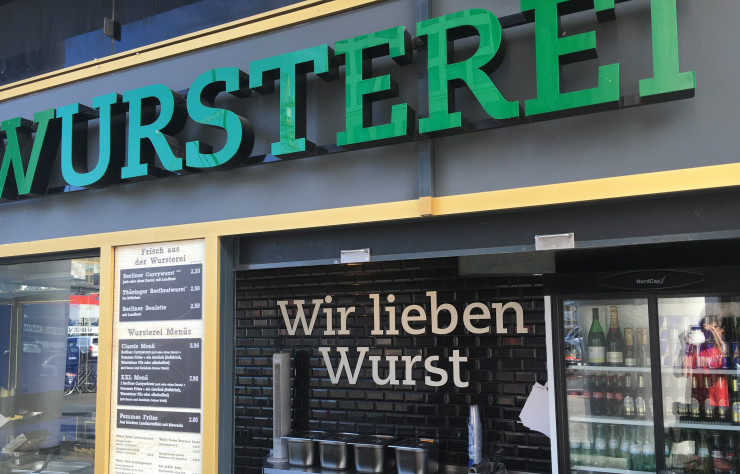 Une des nombreuses Wursterei (saucisserie) de la ville.