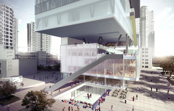 Le Nanshan Yuehai Neighborhood Sport and Cultural Center signé Urbanus.