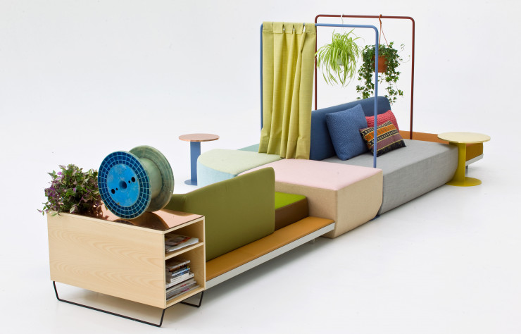 Meuble modulable Bikini Island (2013, Moroso).