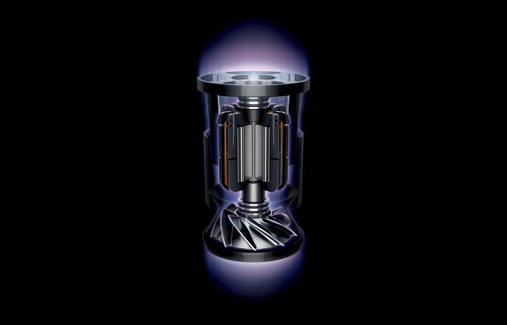 La nouvelle turbine, aussi efficace que celle d’un aspirateur classique.