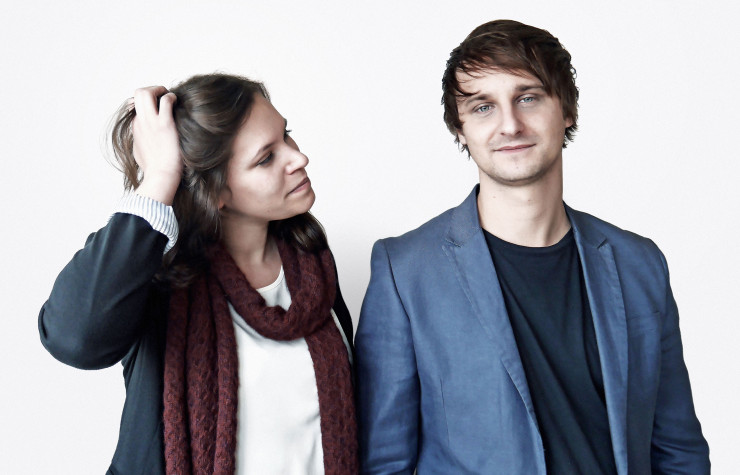 Amélie Claudin et Julien Vignal, les deux designers de l’agence Juam.