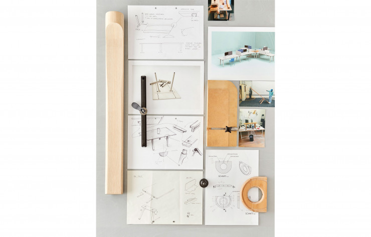 Chez Kaschkasch, la dimension ludique n’est jamais loin. C’est ainsi que l’on découvre que la lampe à poser Cap (2014), avec son abat-jour réglable, éditée par Normann Copenhagen, a pu avoir comme origine le poussin anthropomorphe Calimero !