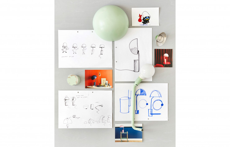 Les croquis préparatoires de la table Rail sont exposés au mur. Des deux designers, Florian est pourtant celui qui, désormais, se consacre le plus à la communication du studio tandis que son compère se penche plutôt sur la technique. « Mais nous réalisons généralement tous les rendez-vous de salons et de clients ensemble, étant tous deux porteurs d’idées et nous complétant bien », précise-t-il. Une assertion qui sonne comme une évidence.