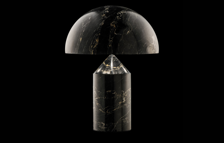 Version 40e anniversaire de la lampe Atollo de Vico Magistretti (Oluce).