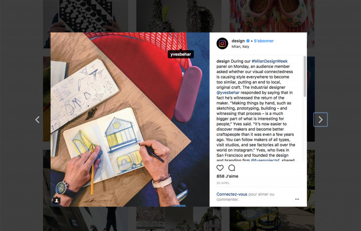 Post consacré aux croquis du designer Yves Béhar.