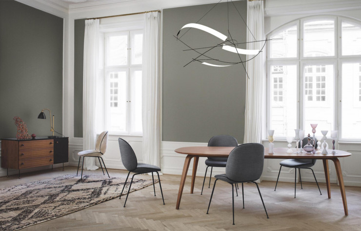 Twig, suspension de rubans lumineux flexibles à base de technologie OLED.