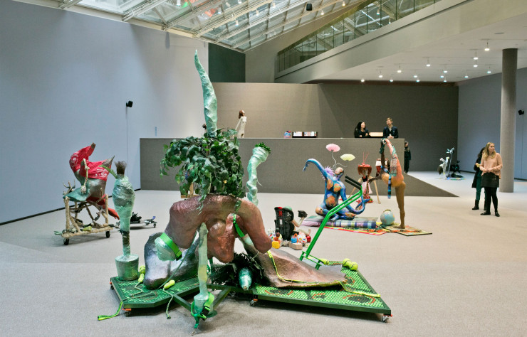 Lors de notre visite au musée Astrup Fearnley, le duo américain Lizzie Fitch et Ryan Trecartin en avait bousculé les espaces pour y installer leurs « théâtres sculpturaux ». (Strandpromenaden 2.)
