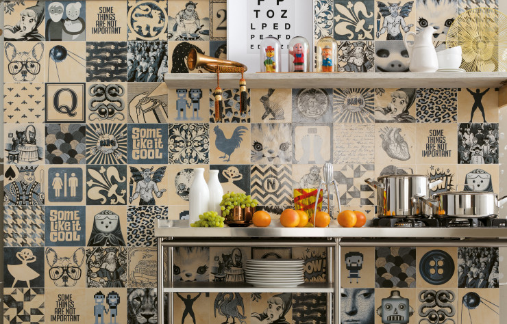Novoceram apporte lui aussi coup de jeune à l’azulejos avec 63 motifs contemporains réalisés dans les mêmes tonalités.