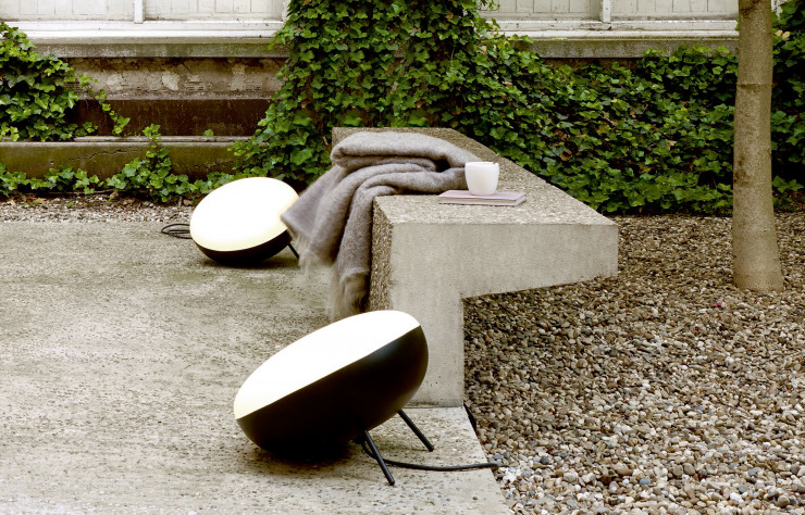 Lampe outdoor Lun-R d’Aïssa Logerot (Cinna).