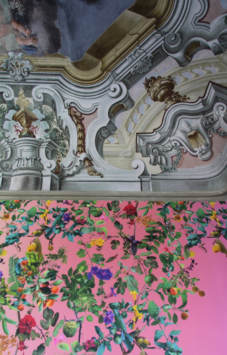 Installation de Fallen Fruit.