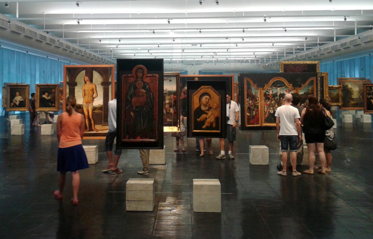 Galerie de peintures du MASP.