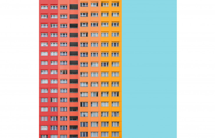 « Block », 2018 (immeuble Holzmarktstraße, Berlin, 1971).