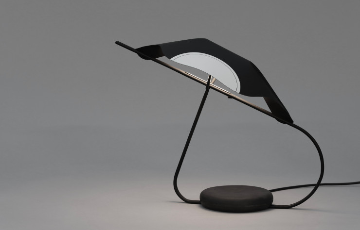 Lampe « Eda Light ». Papier-métal-pierre-LED – Édition 2018.