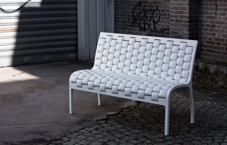 Banc de la gamme « Onda ».