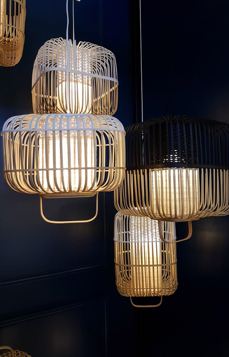 Luminaires Bamboo d’Arik Levy (Forestier).
