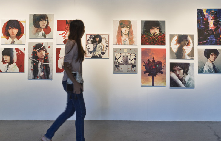 En plus des ses boutiques de mode et de design, The Jam Factory accueille également un espace d’exposition.