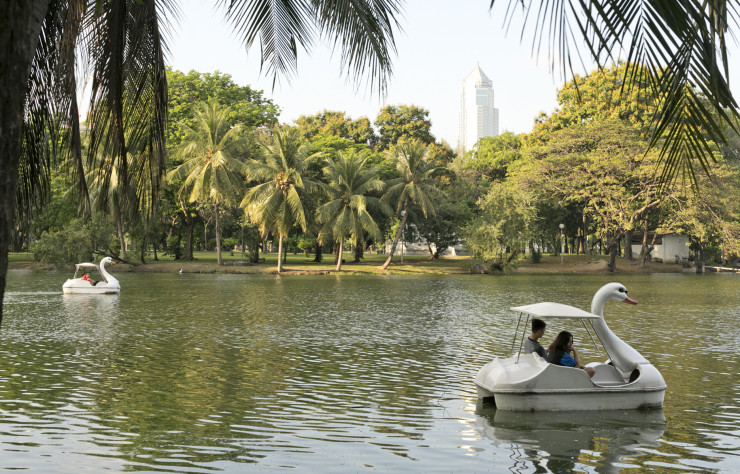 Le parc Lumphini, 57 hectares de verdure au centre de la jungle urbaine.