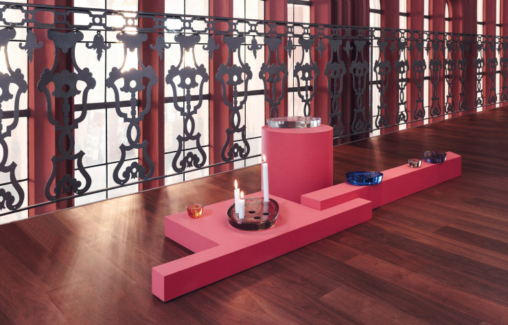 Collection de bougeoirs « Atoll » de Sebastian Herkner.