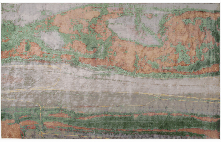 Tapis « Lineynaya » de Raphaël Navot, inspiré par le delta de la Volga.