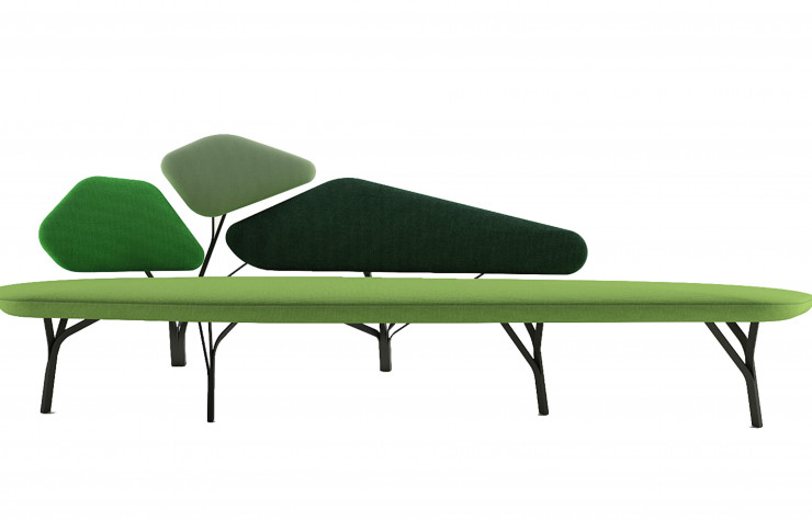 Sofa Borghese (2012), que Noé Duchaufour-Lawrance a dessiné pour La Chance.