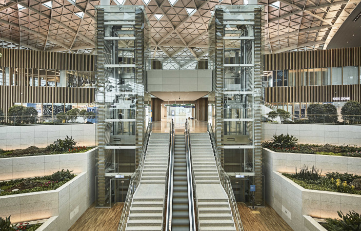 Terminal 2 de l’aéroport international d’Inchéon à Séoul.