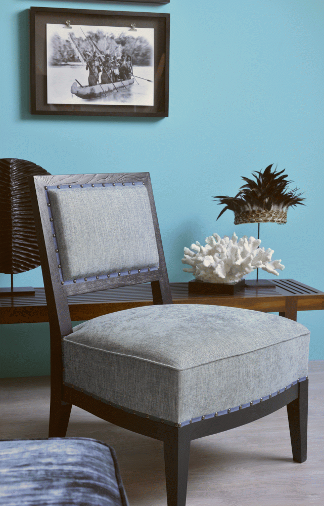 Collection « Jaïpur » : faux uni à l’aspect pommelé, mais aussi effets de tissage à petits...