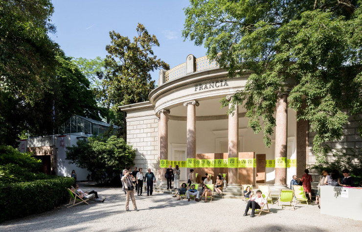 Le pavillon français, lors de la précédente Biennale d’architecture de Venise.
