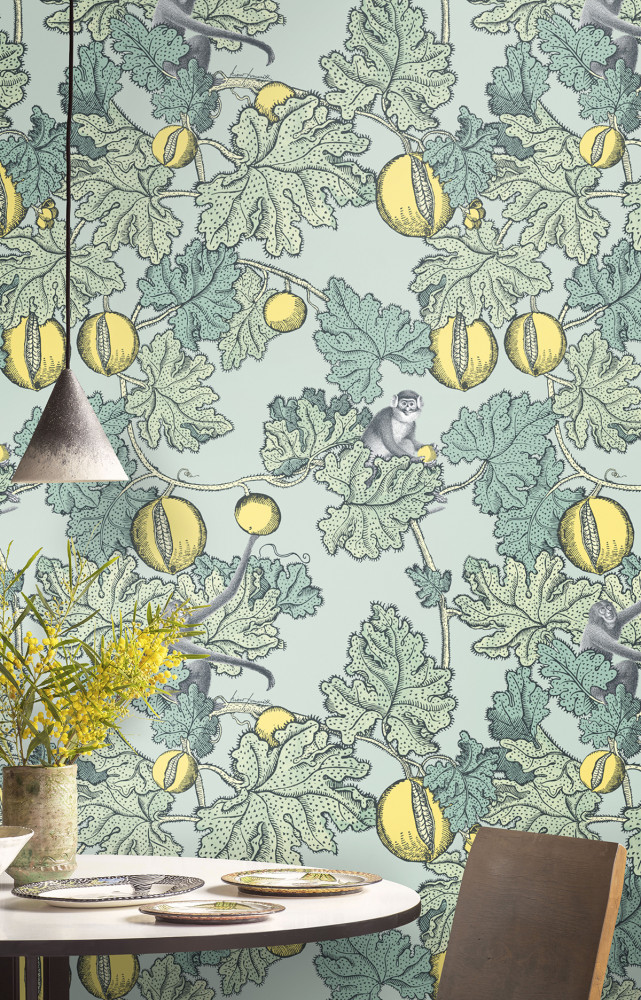 « Frutto Proibito », design Fornasetti (Cole & Son, chez Au fil des couleurs).