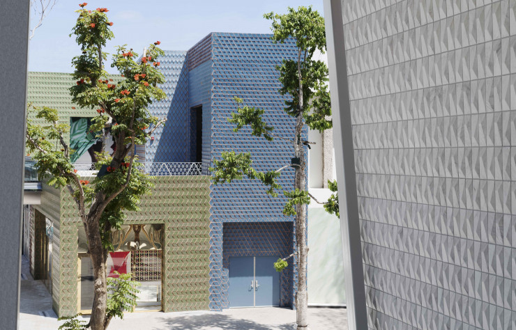Le bâtiment de Tolila+Gililand dans le Miami Design District.