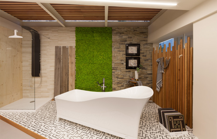 Mosaïque, verre, bois, céramique… Une matériauthèque inspirante !