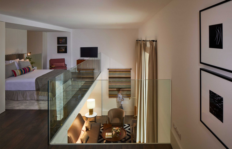 Certaines chambres/appartements s’étendent sur deux étages.